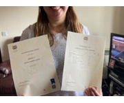 With my certificates