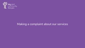 Making a complaint